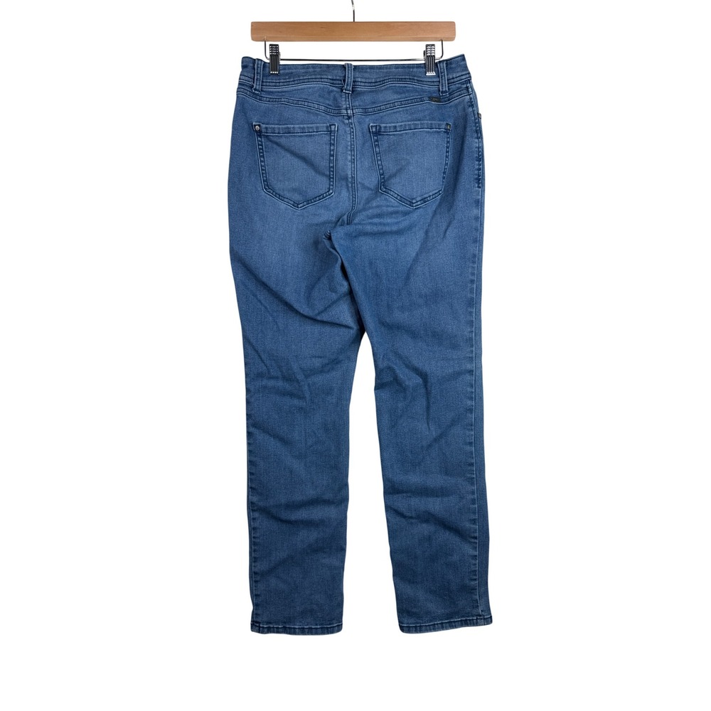 INC Denim Women's Straight Leg Curvy Fit Jeans size 8 Blue Denim - Picture 9 of 12